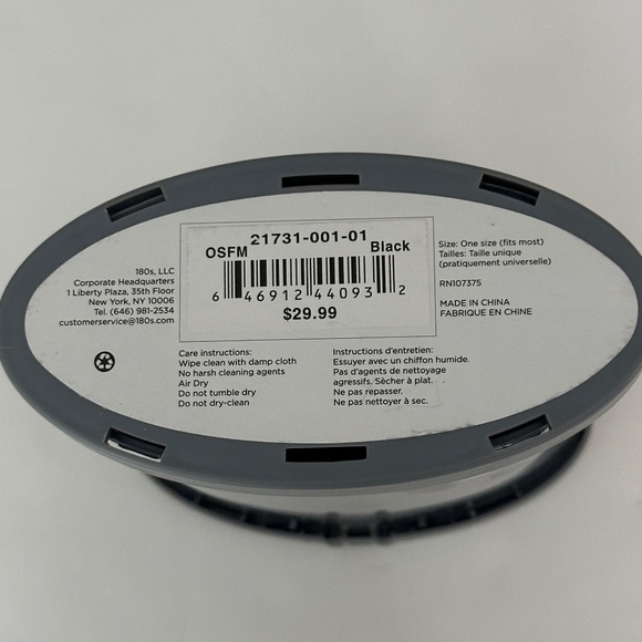 180s Mens Aztec Sweaterknit Fleece Behind-The-Head Black Ear Warmers NEW - Picture 6 of 11